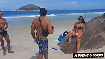 Photo Shoot Turns Into Steamy Threesome On Nudism Beach