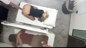 Beautiful Wife Gets Fucked By Her Masseuse While Her Cuckold Husband Watches