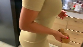 Stepsister Caught In The Kitchen And We End Up Having Real Sex