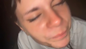 Naughty Teen Smokes And Gives A Blowjob