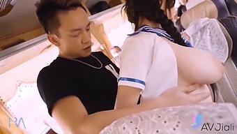 A Hot Taiwanese Girl Has Sex With A Stranger On A Bus, Featuring Big Natural Tits