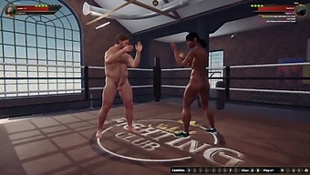 Ethan And Dela Engage In A Nude Fight In 3d