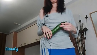 Cucumber Play Leads To Female Ejaculation And Fisting