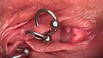 Intense Close-Up Of My Pierced Pussy And Clit Until Orgasmic Peeing