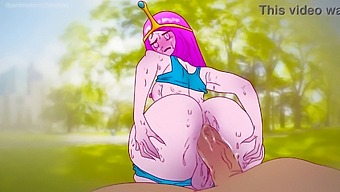 Princess Bubblegum'S Wild Encounter In The Park For A Chocolate Bar - Anime And Cartoon Porn Mashup