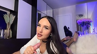 Step-Sister Gives Oral Sex And Sexual Lessons, With Facial Cumshot