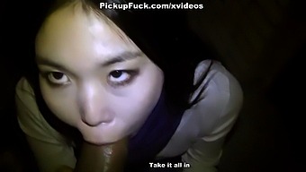 A Young Asian Teen Gives A Handjob And Anal Sex To A Big Cock