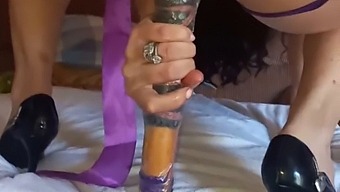 A Woman Uses A Sex Toy To Achieve Multiple Orgasms And Ejaculations