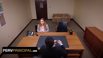 Kira Fox Visits Principal Green'S Office To Discuss A Conflict Involving Her Stepdaughter