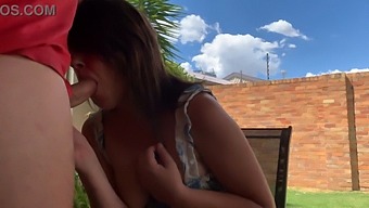 My Friend'S Wife Surprised Me With An Outdoor Blowjob While We Were Hanging Out