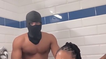 Huge Black Cock Penetrates My Anus In The Shower!