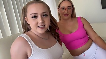 Step Sisters Eva Nyx And Brookie Blair Engage In A Naughty Game Of Household Fantasy