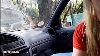 A Blonde Blowjob In Public
