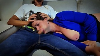 Hairy Stepmom Gets Her Mouth Ravished By Stepson!