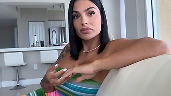 A Family’s Fantasy Becomes Reality In This Video With A Hot Latina Stepmom.