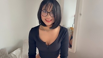 Anime Lover Gets A Facial After A Bet With A Big Cock